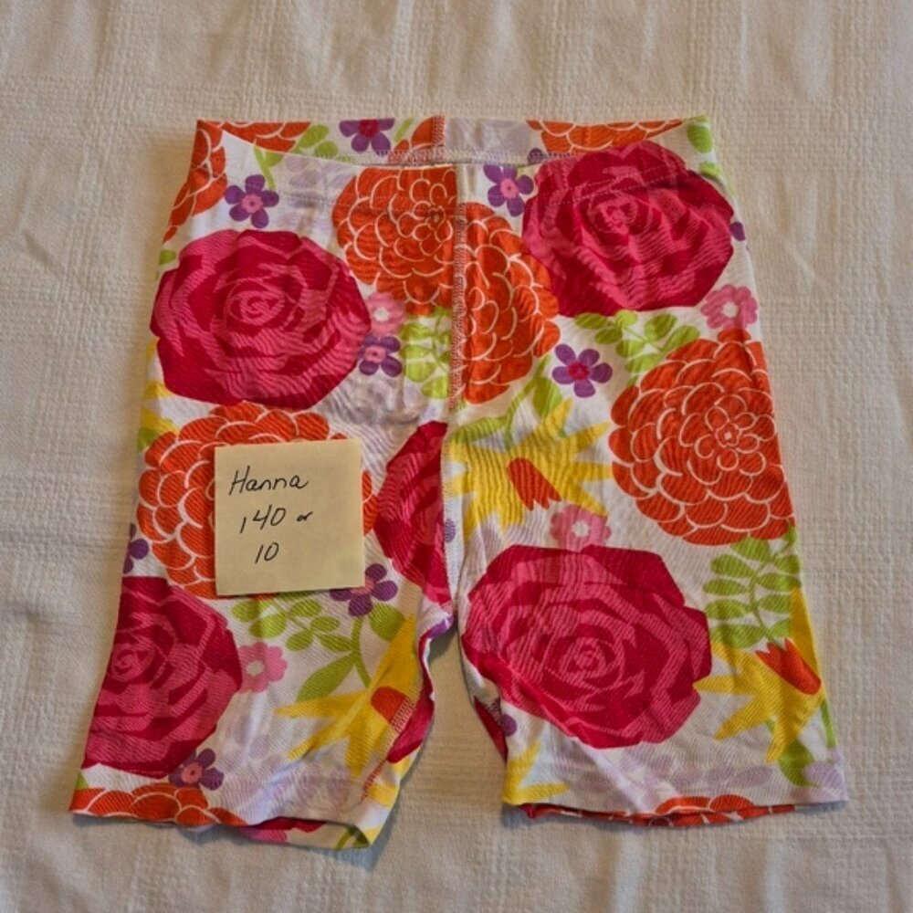 Hanna Andersson girls size size 140 or 10 pajama pants floral design vguc